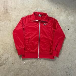 Red Nike Zip Up Track Jacket